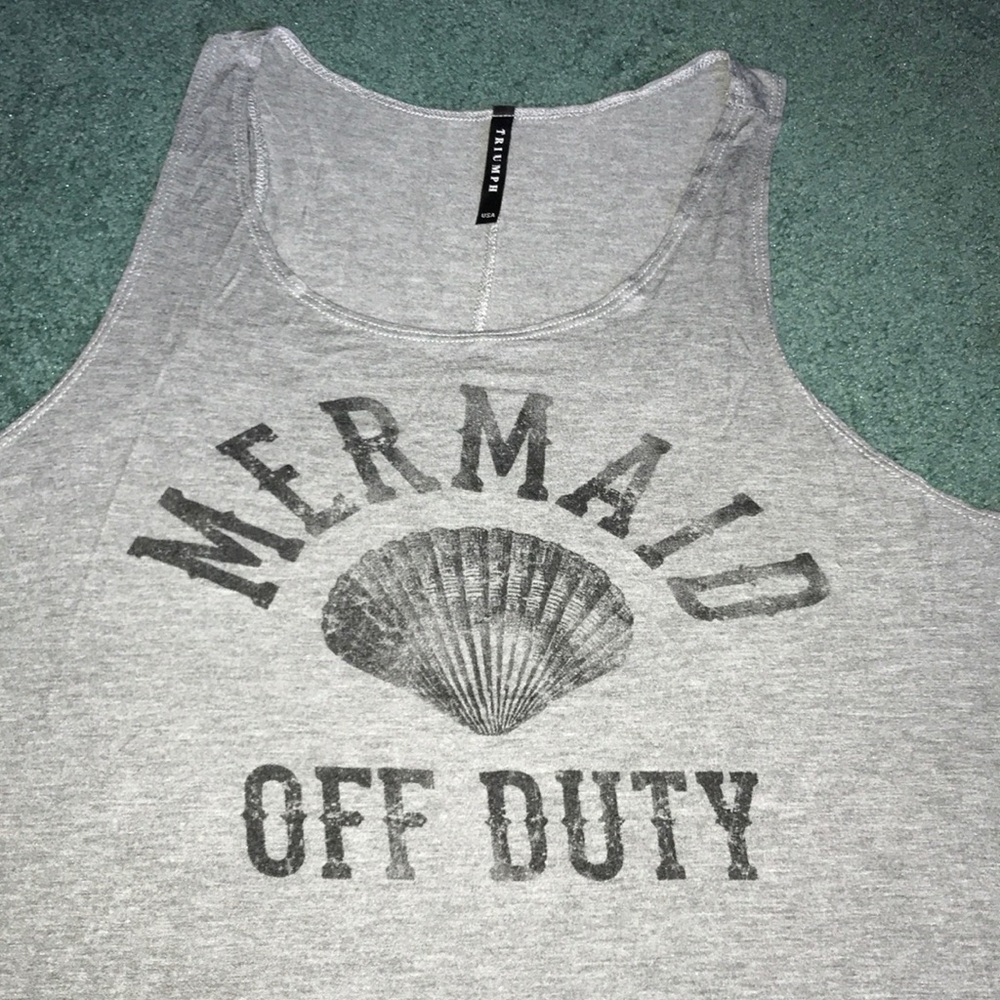 Gray Graphic Tank By Triumph